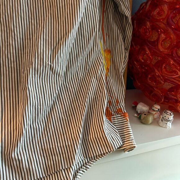 Hand painted casual button downs ton down shirt XL - Picture 15 of 16